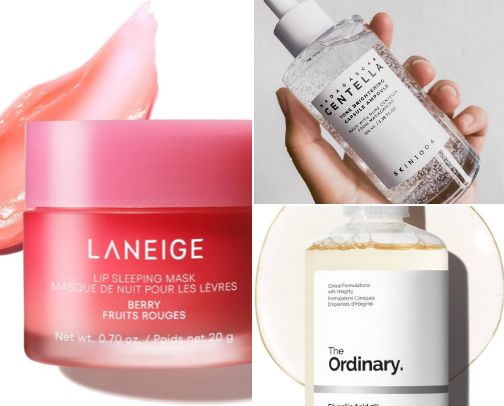 Here lie the products that brighten my skin cover photo collage