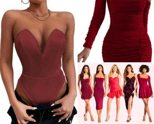 Dress to impress: Valentine’s Day outfit inspo 💋 cover photo collage