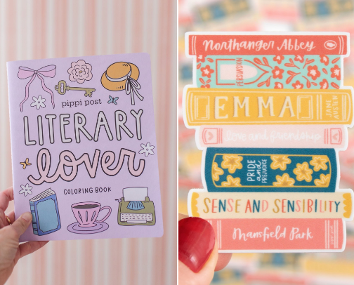 Bookish Things I Love 📚🩷✨ cover photo collage