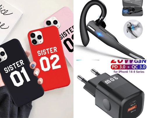 Online Shopping cover photo collage