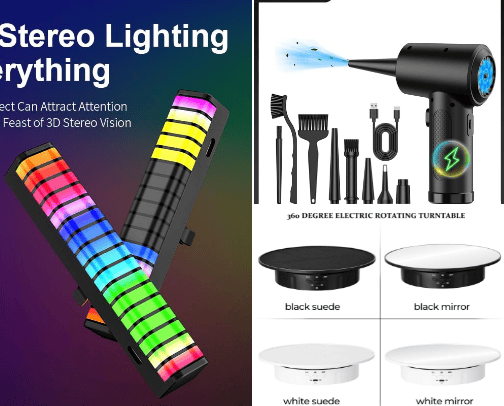 RGB lights for Setup cover photo collage