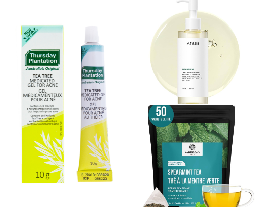 The only products that get rid of my acne 🙌 cover photo collage