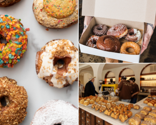 Rhode Island Runs on *These* Coffee & Donut Shops cover photo collage