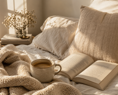 Morning Routine Favorites for Slow Living cover photo collage