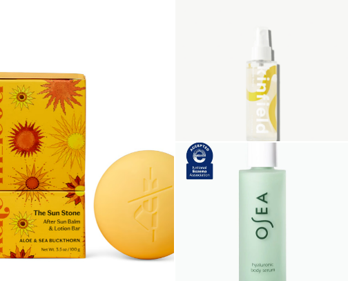 How to soothe sunburn?!☀️💚 cover photo collage