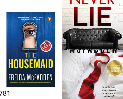 A Collection of Books for Freida McFadden Books cover photo collage