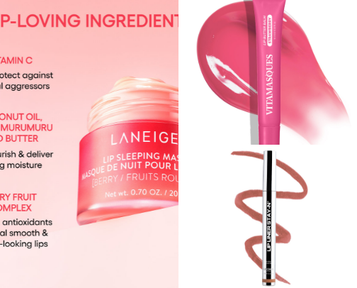 My favorite lip products cover photo collage