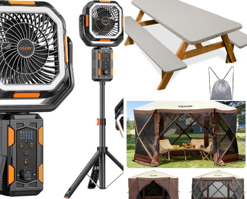 Camping Must Haves cover photo collage