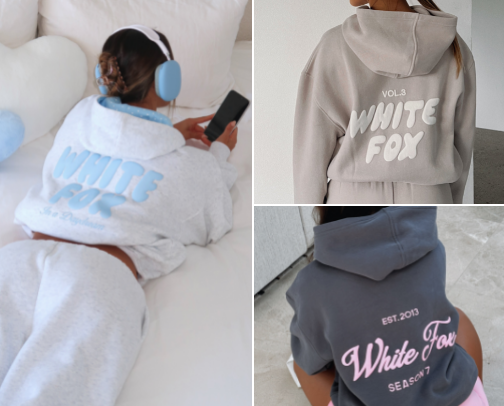 Girly sweat sets for the moms and girls who want to be comfy, but cute🌸🤍 cover photo collage
