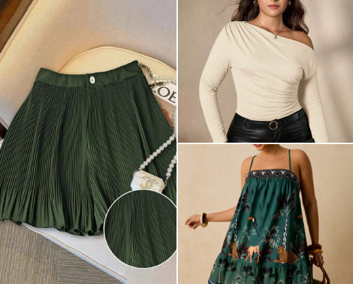 SHEIN Plus Size Rich Girl Outfits Spring 2026 cover photo collage