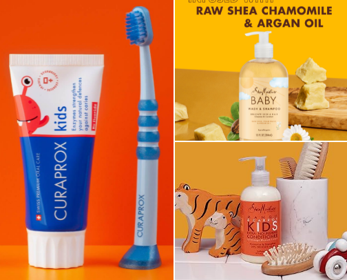 Kids’ Hygiene Essentials 🧼✨ cover photo collage