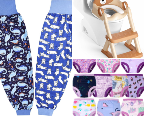 POTTY TRAINING ESSENTIALS cover photo collage