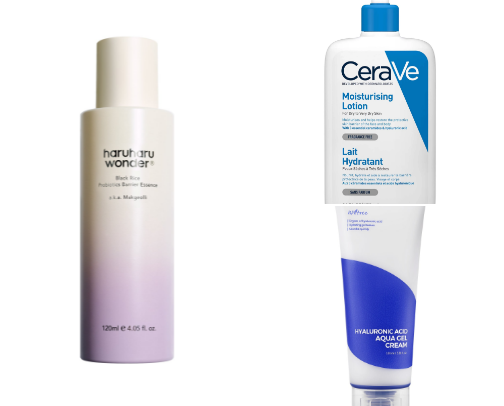 Oily/combination skin must haves cover photo collage