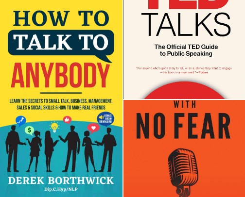 My Favorite Public Speaking Books cover photo collage