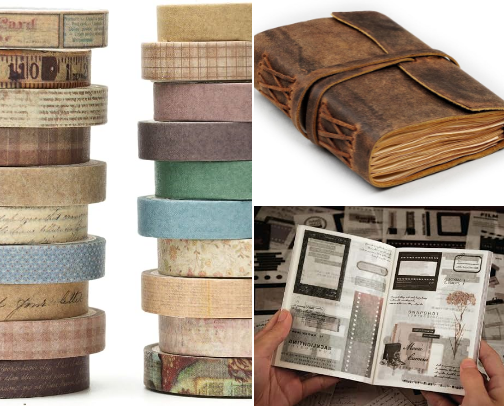 Low-Pressure Journaling cover photo collage