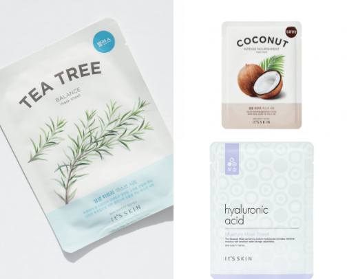 Sheet masks cover photo collage