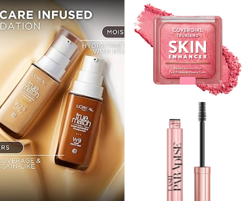 Drug store makeup must haves cover photo collage