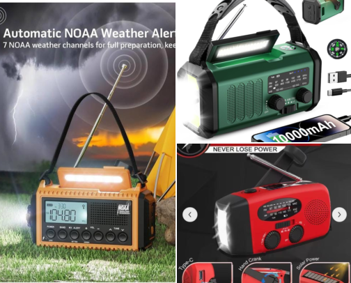 Hand Crank Radios That Kept Me Connected When the Power Went Out cover photo collage