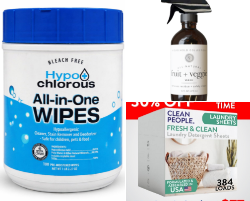 Clean Without Harmful Chemicals cover photo collage