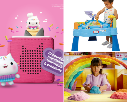 Toddlers toys cover photo collage