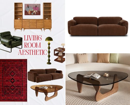 Kori Curates | Living Room Ideas cover photo collage
