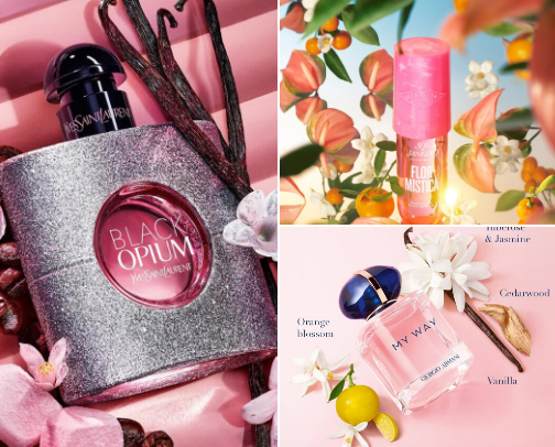 Happiness is a new perfume,unforgettable accessory🦋🌸 cover photo collage