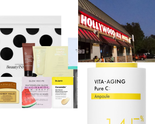 skincare cover photo collage