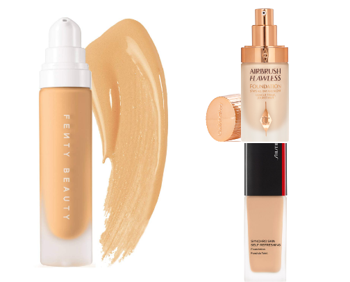 Oily skin? That is not a problem with these foundations.🥰✨ cover photo collage