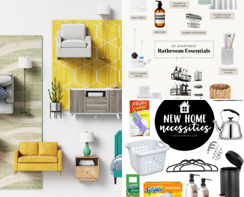 My home essentials cover photo collage