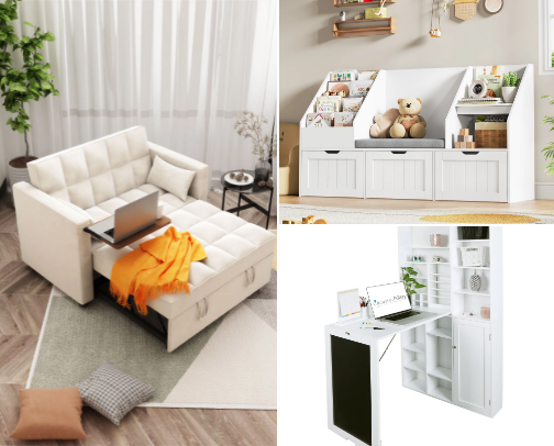 Multifunctional Smart Furniture Solutions for Small Spaces cover photo collage