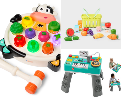 Toddler toys that keep them occupied!! cover photo collage