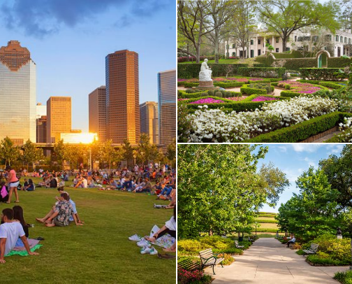 🌿 Touch Grass — Explore Houston’s Ultimate Parks List cover photo collage