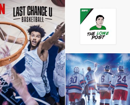 All You Can Watch/Read: Inspirational Sports Edition cover photo collage