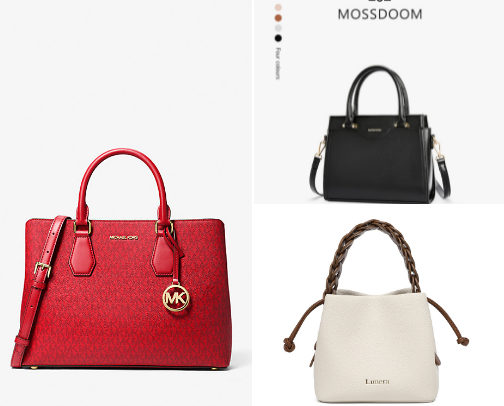 work bags, evening bags, elegant bags cover photo collage