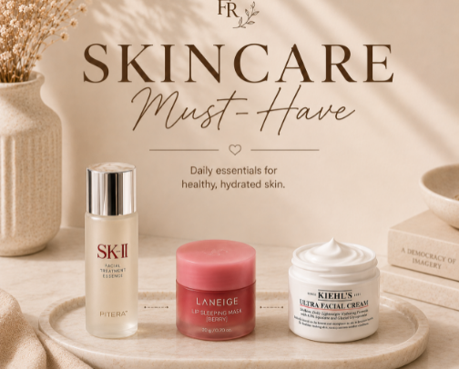 Skincare Must-Haves cover photo collage