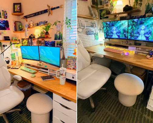 Cozy Desk Setup cover photo collage