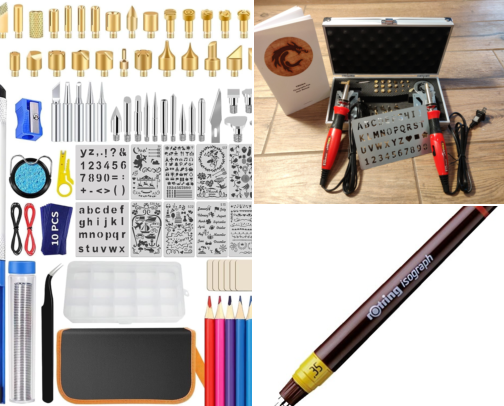 Wood Burning & Pyrography Kits: 18 Bestsellers for Burned-In Art 🪵 cover photo collage