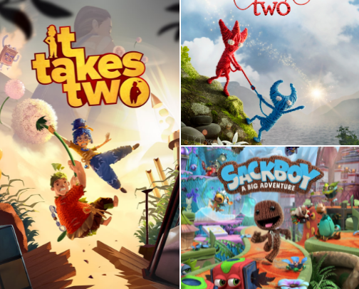 Fun Two Player Video Games cover photo collage