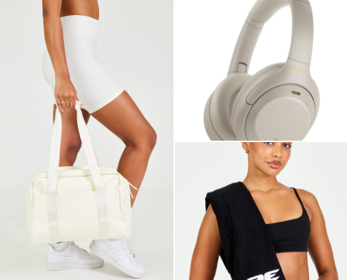 Gym Essentials For The Girly’s 🌸🤍 cover photo collage
