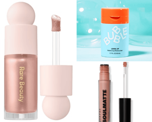 Beauty products cover photo collage