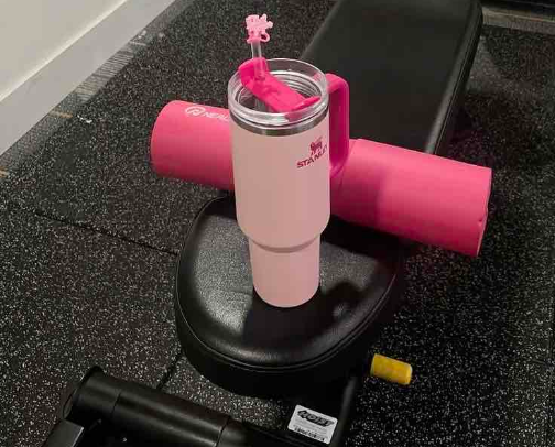 Gym accessories coquette edition 🎀 cover photo collage