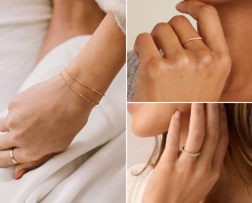 For my Dainty Gold Jewelry Lovers✨ cover photo collage