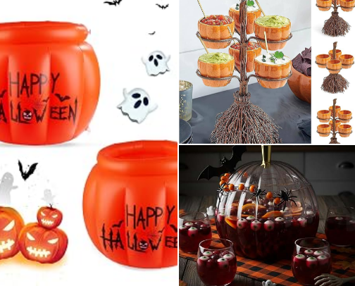 Ultimate Amazon Halloween Party & Costume Finds: Entertaining Essentials, Props & Treat Station Gear cover photo collage