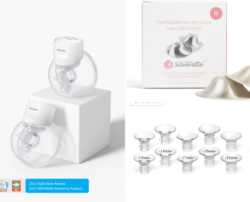 Mom essentials and labor bag cover photo collage