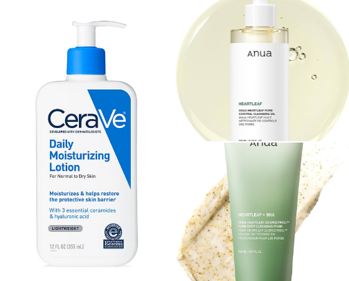 Daily Essentials for Acne-Prone Skin cover photo collage