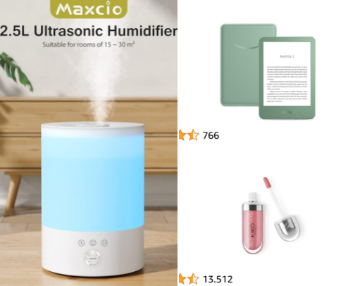 Random Amazon recommendations cover photo collage