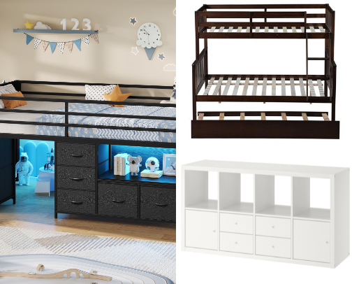 From Chaos to Calm: Your Guide to a Functional Kids' Room Makeover cover photo collage