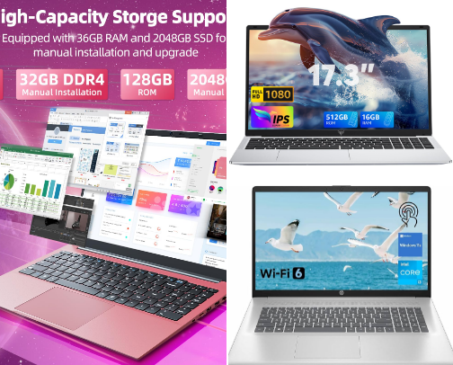 Tech(laptops and iPhones iPhones) cover photo collage