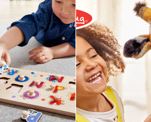 Affordable toddler toys cover photo collage