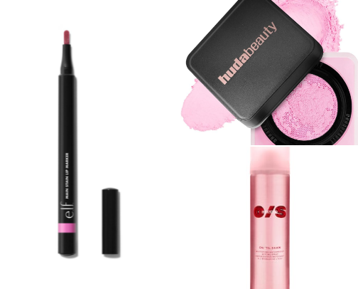 Beauty products I swear by🥰 cover photo collage